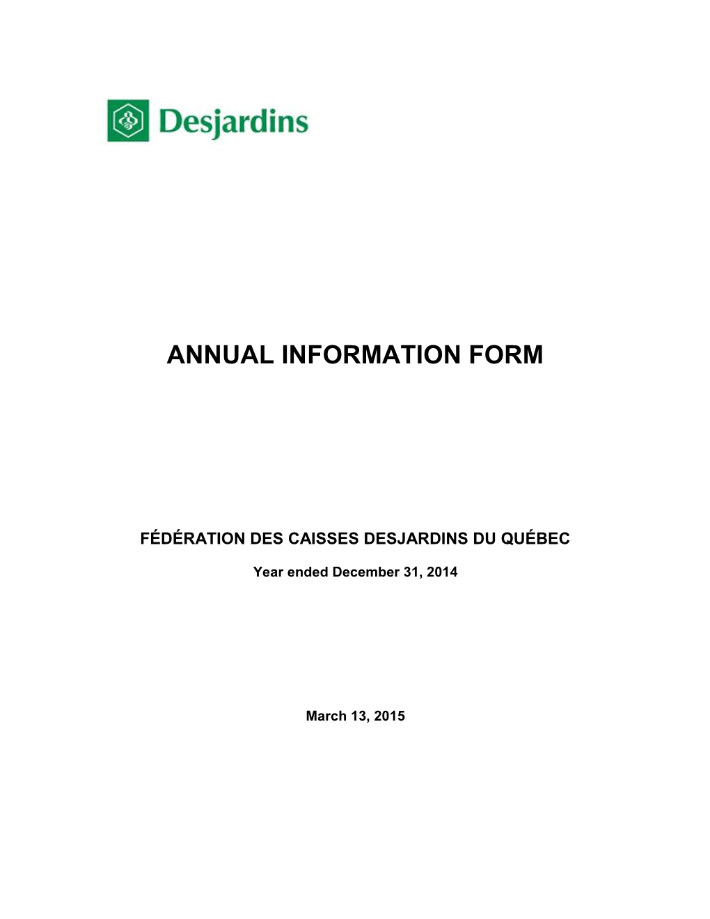 Annual Information Form