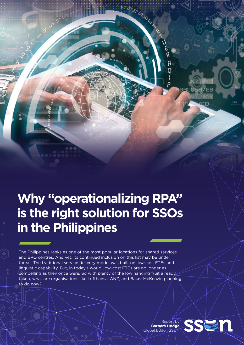 Why “Operationalizing RPA” Is the Right Solution for Ssos in the Philippines