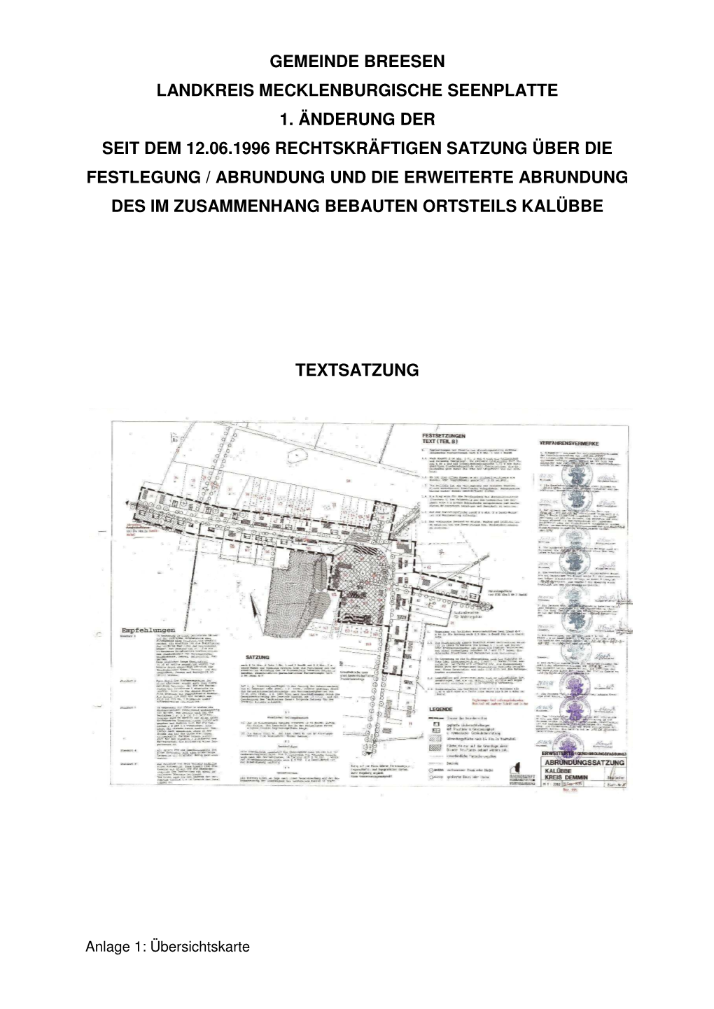 Gemeinde Breesen Landkreis Mecklenburgische Seenplatte 1