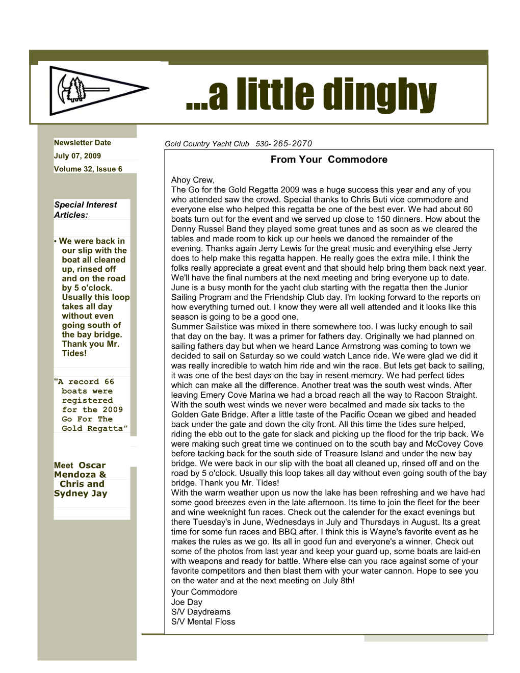 …A Little Dinghy