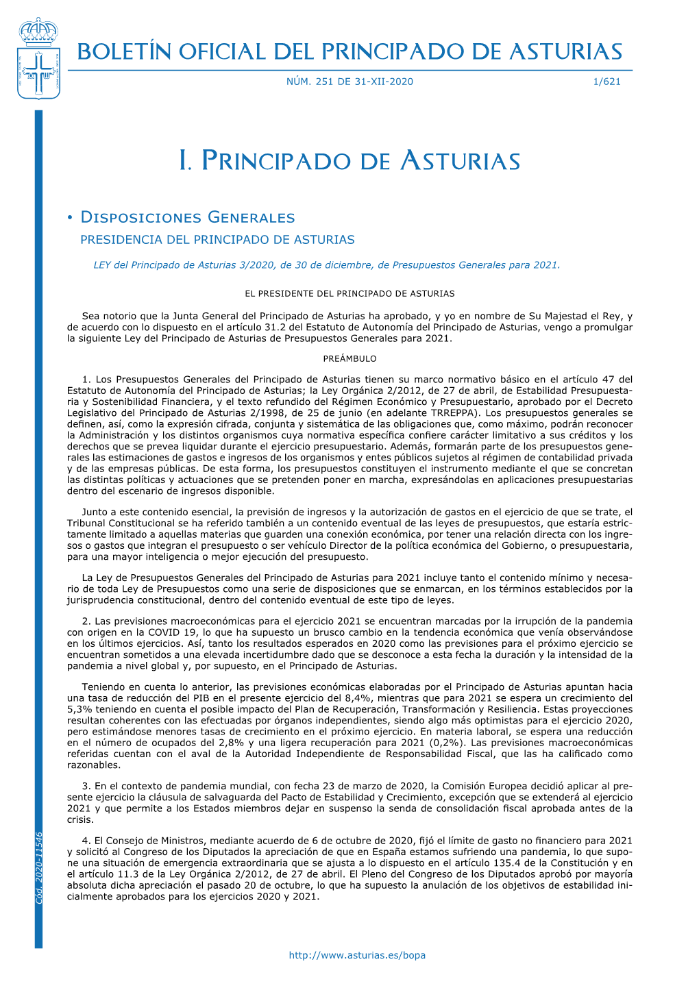 Boletín Oficial Del Principado De Asturias