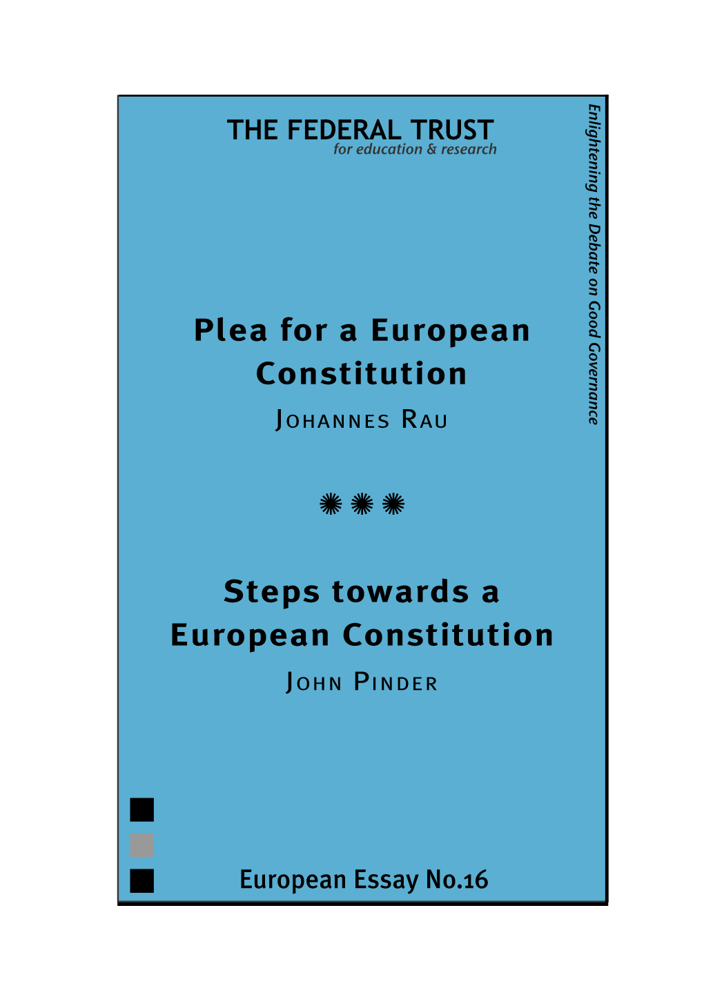 Plea for a European Constitution
