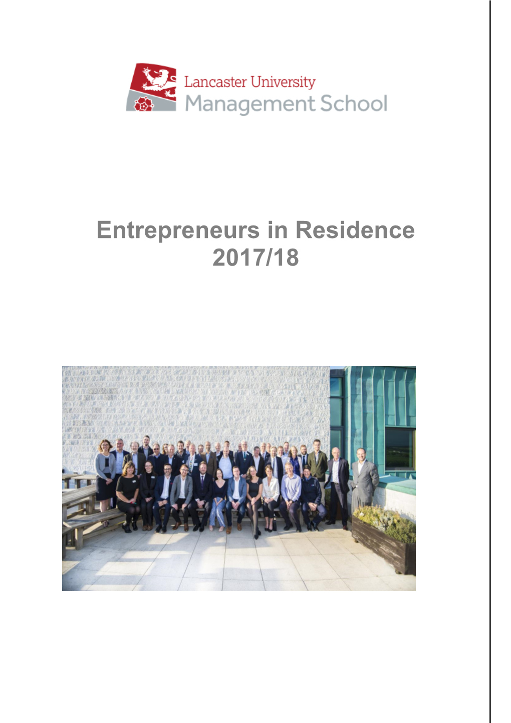 Entrepreneurs in Residence 2017/18