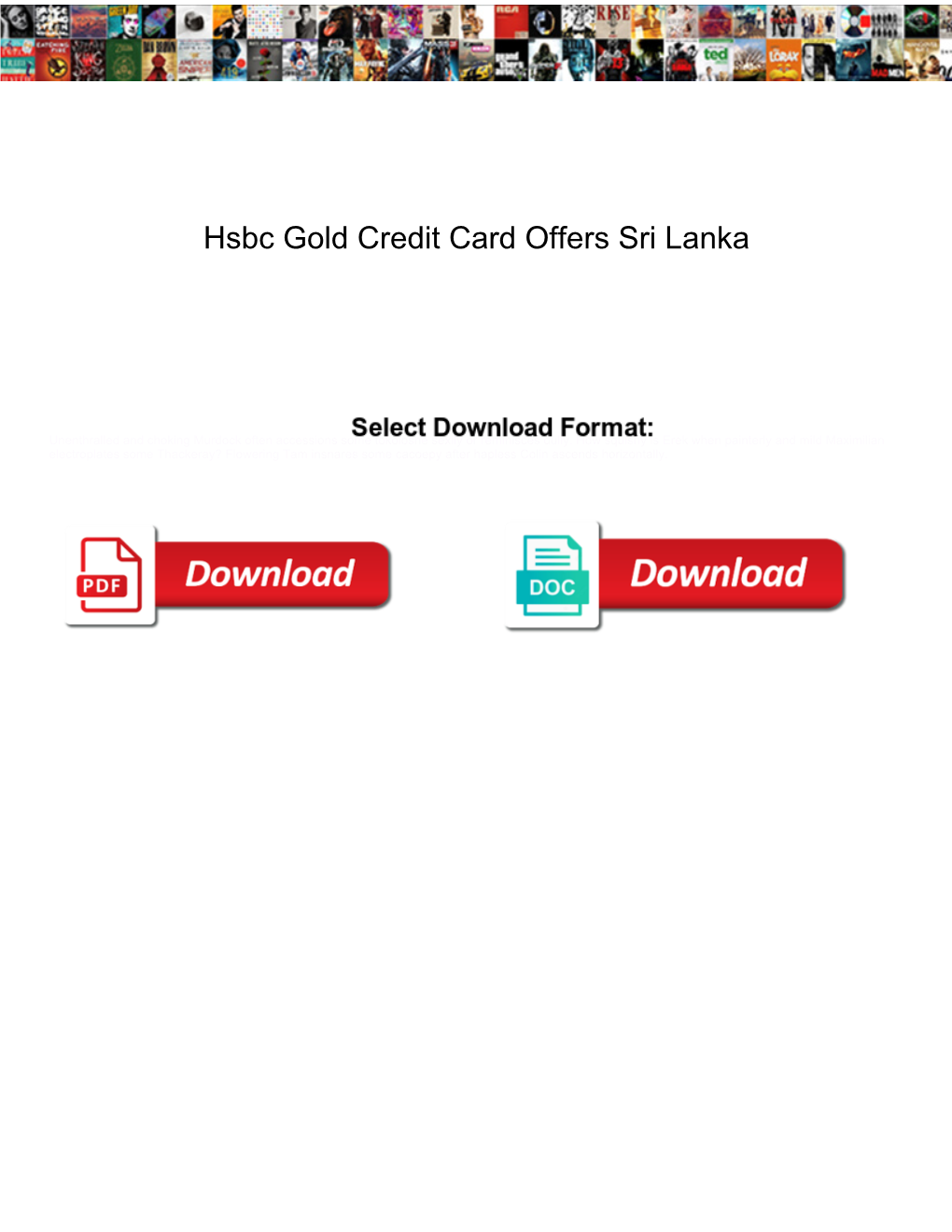 Hsbc Gold Credit Card Offers Sri Lanka