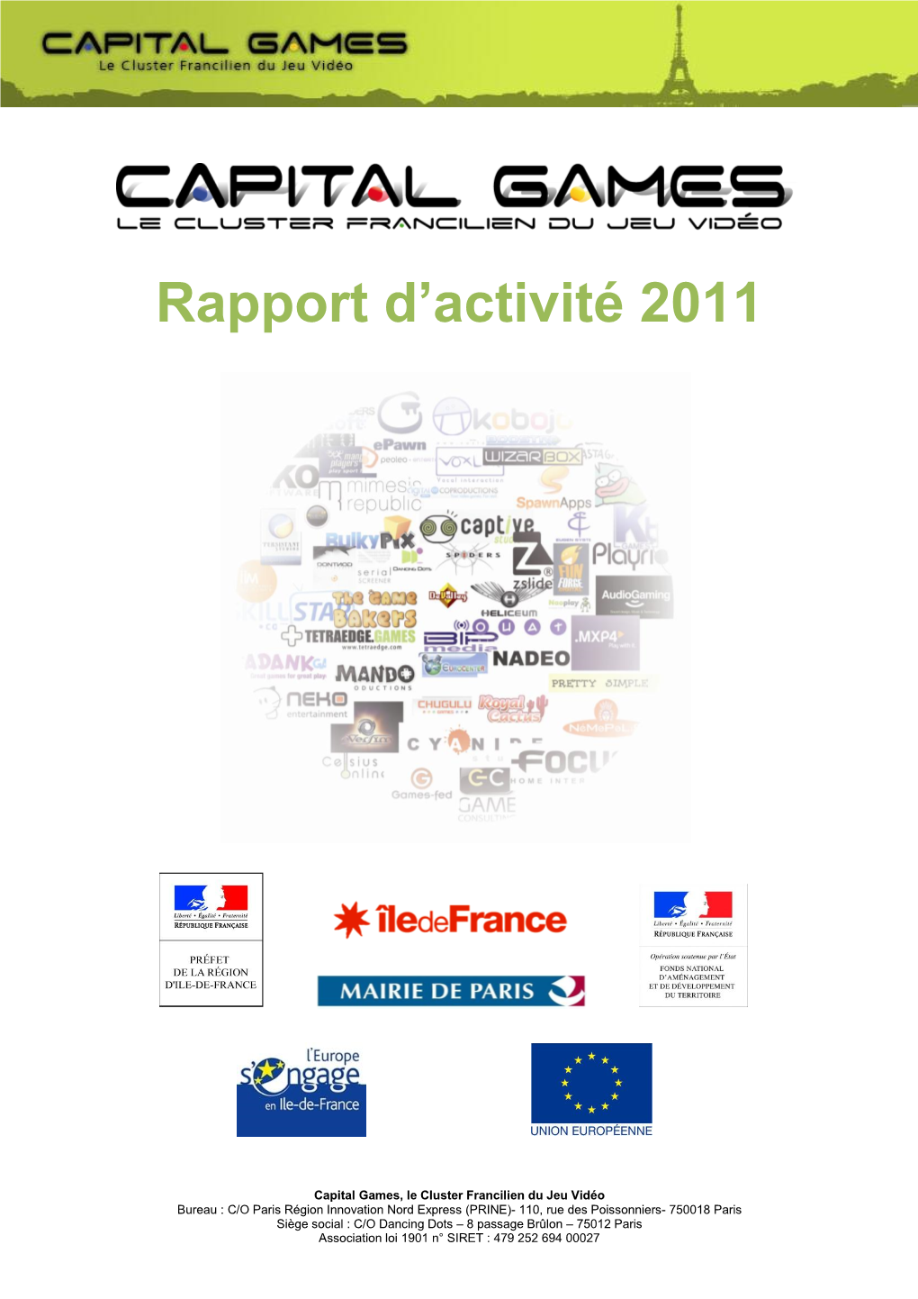 Rapport D'activité 2011