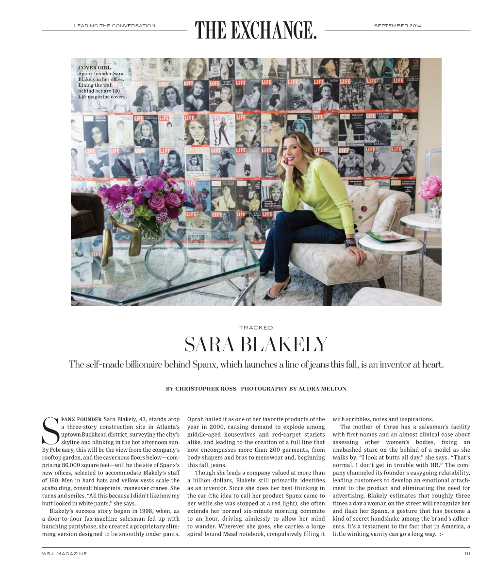 Spanx Founder Sara Blakely in Her Ofce