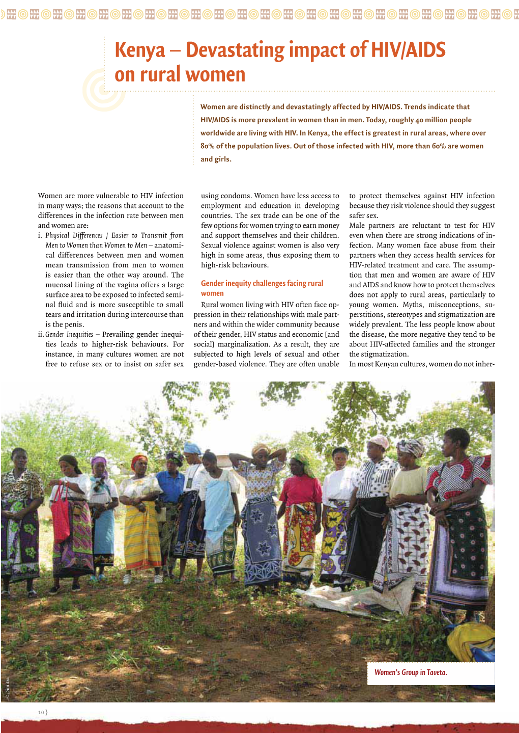 Kenya –Devastating Impact of HIV/AIDS on Rural Women