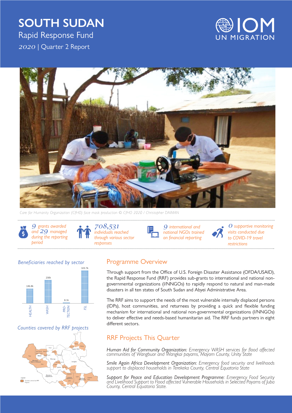 IOM South Sudan Rapid Response Fund 2020 Quarterly Update 2 PDF