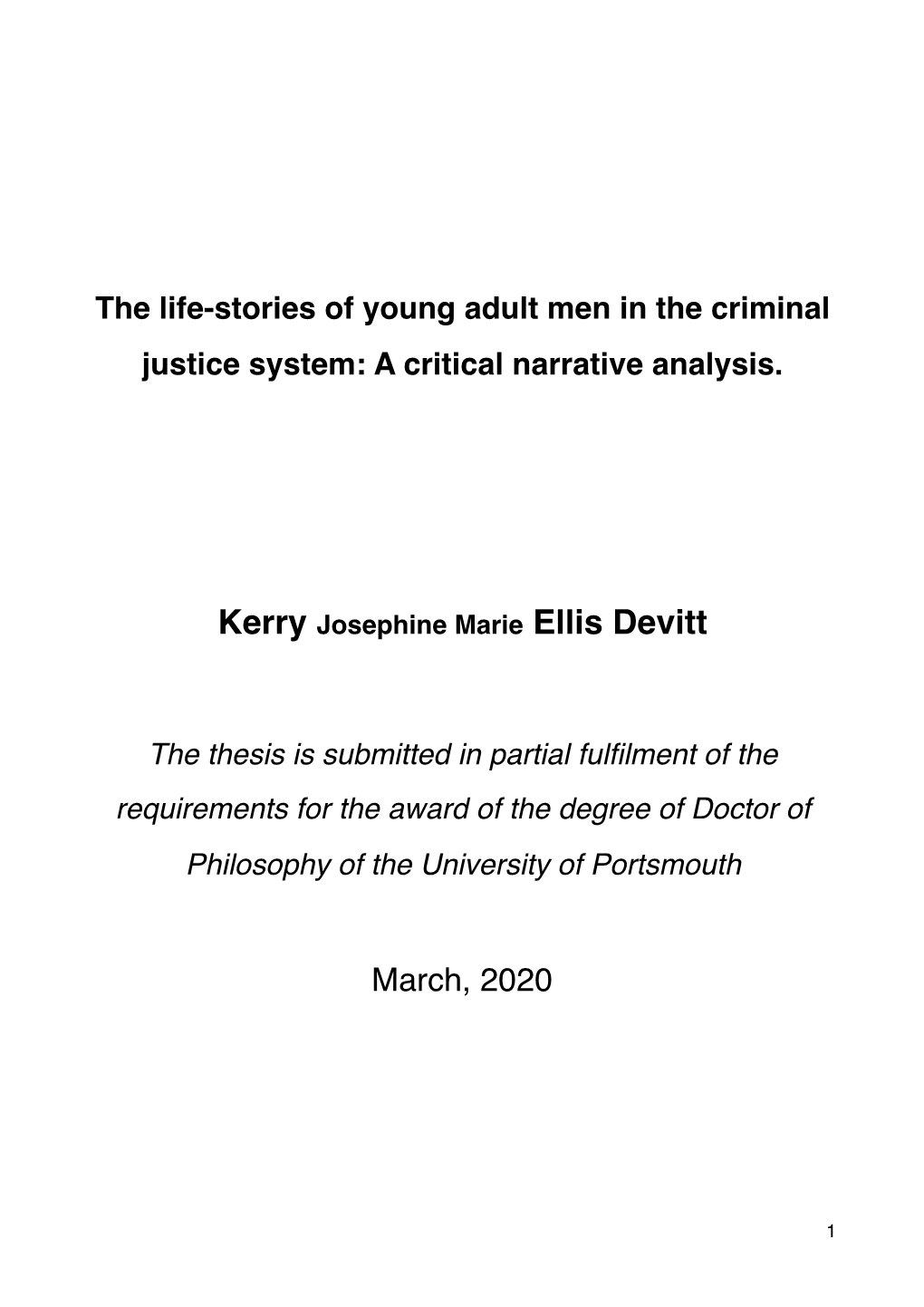 Kerry Ellis Devitt Thesis March 2020