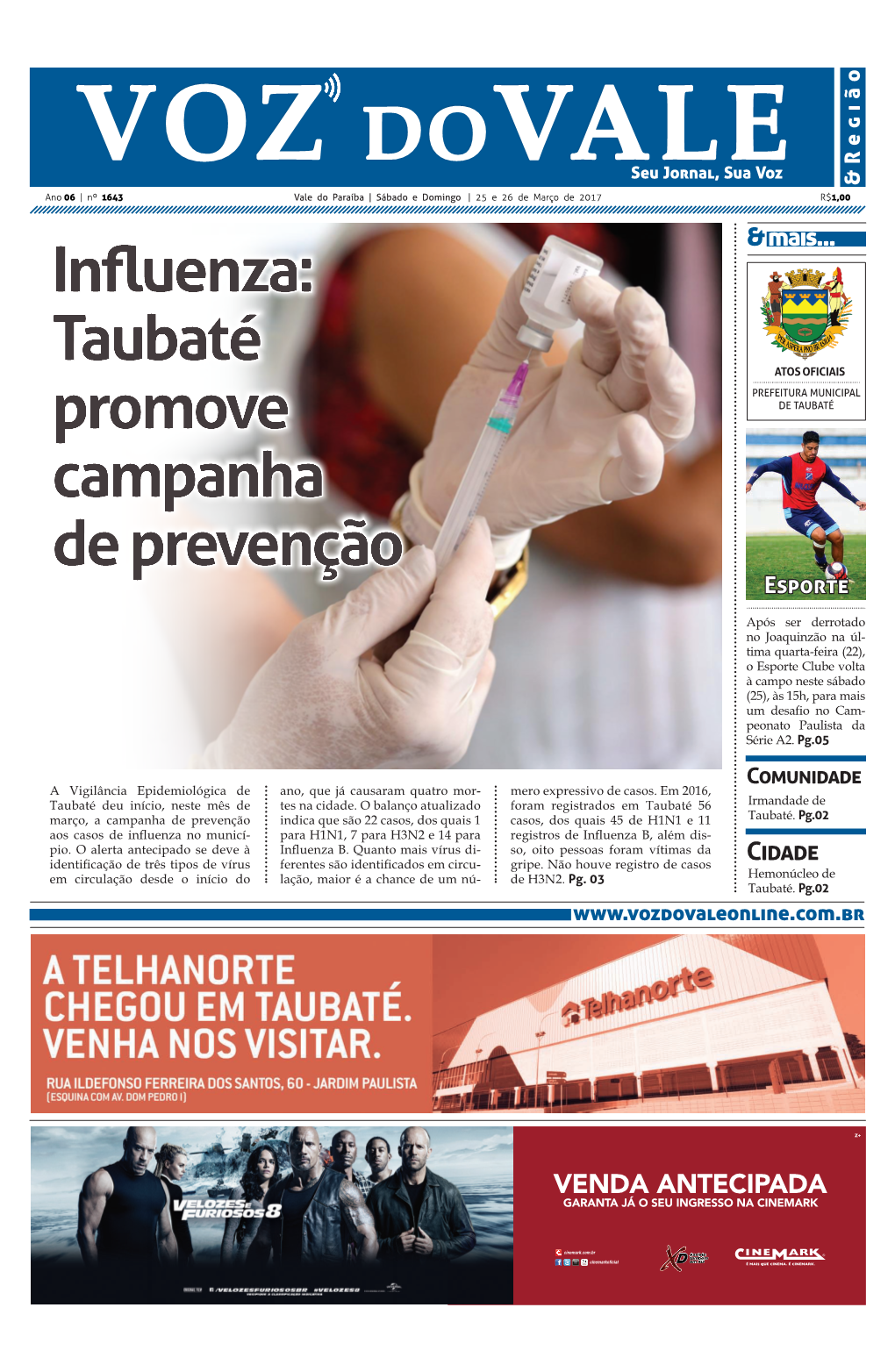 Taubaté Promove Campanha De Prevenção