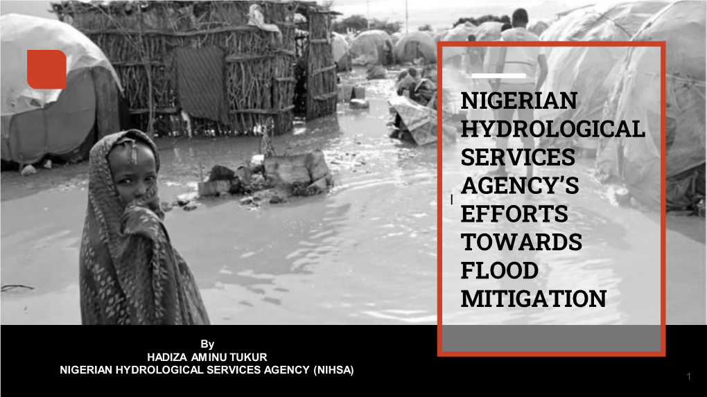 Nigerian Hydrological Services Agency's Efforts