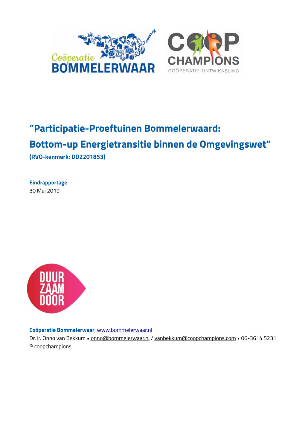 Windmolens Daar Mogelijk Bij? Het Werden Daarmee Twee Verschillende Proeftuinen, Waar We Twee Verschillende Ervaringen (Konden) Opdoen