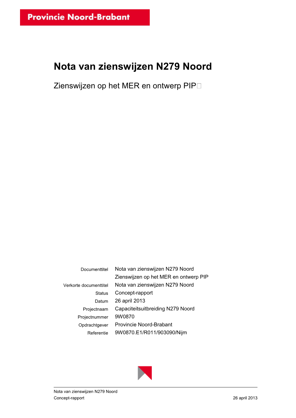 Nota Van Zienswijzen N279 Noord