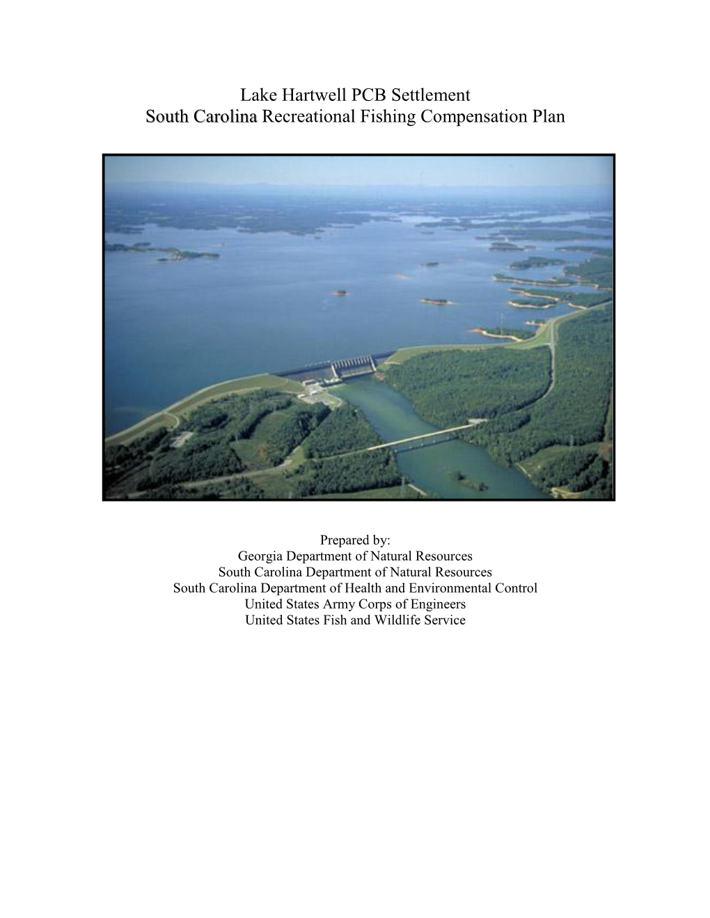 Lake Hartwell PCB Compensation Plan