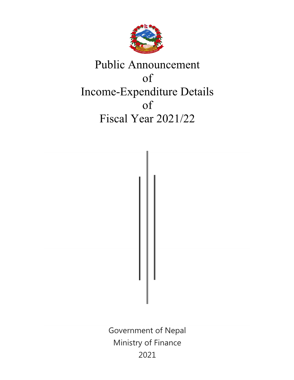 Public Announcement of Income-Expenditure Details of Fiscal Year 2021/22