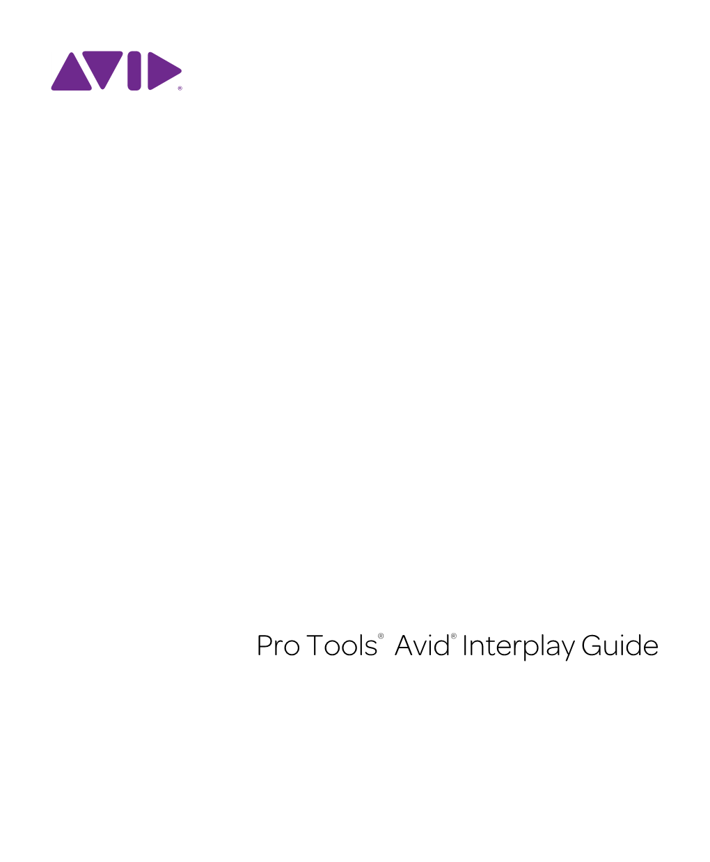 Pro Tools Avid Interplay Guide