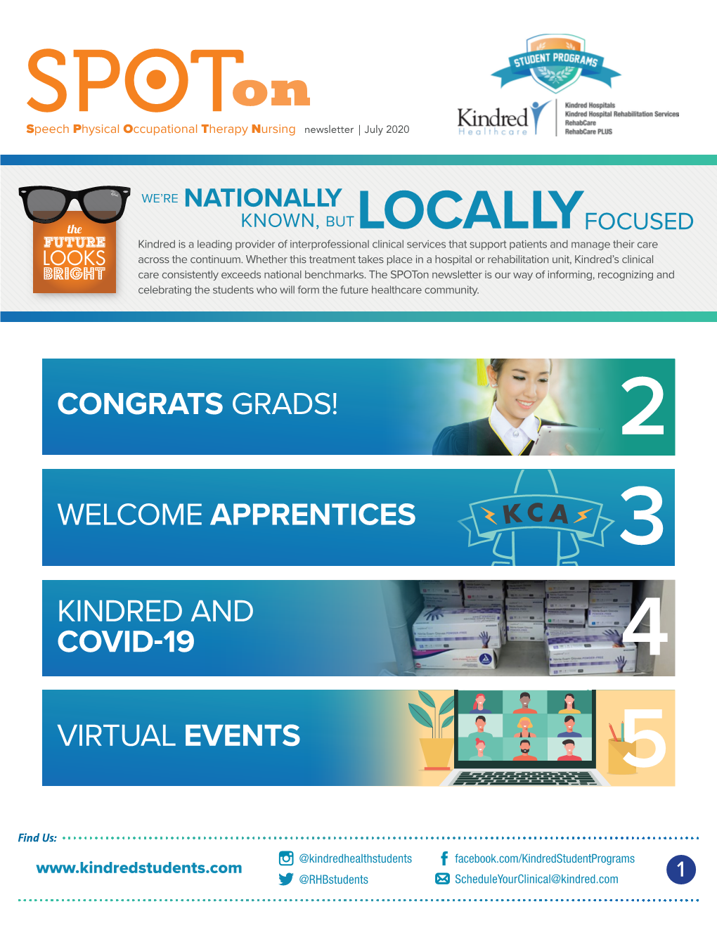 Welcome Apprentices Congrats Grads! Virtual Events Kindred and Covid-19