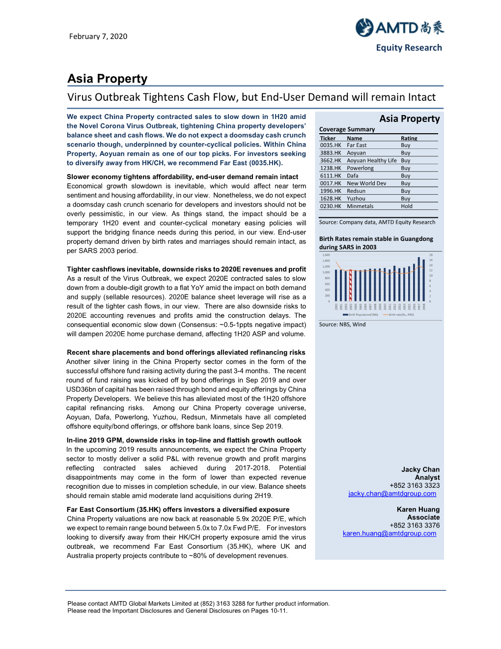 China Property Feb 7, 2020 Virus Outbreak Tightens Cash Flow, but End-User Demand Will Remain