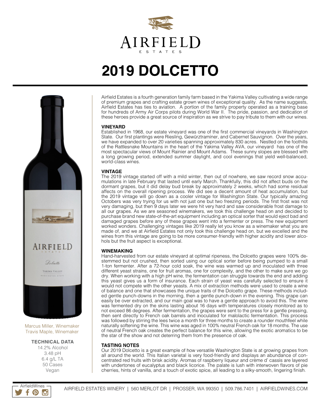 2019 Dolcetto