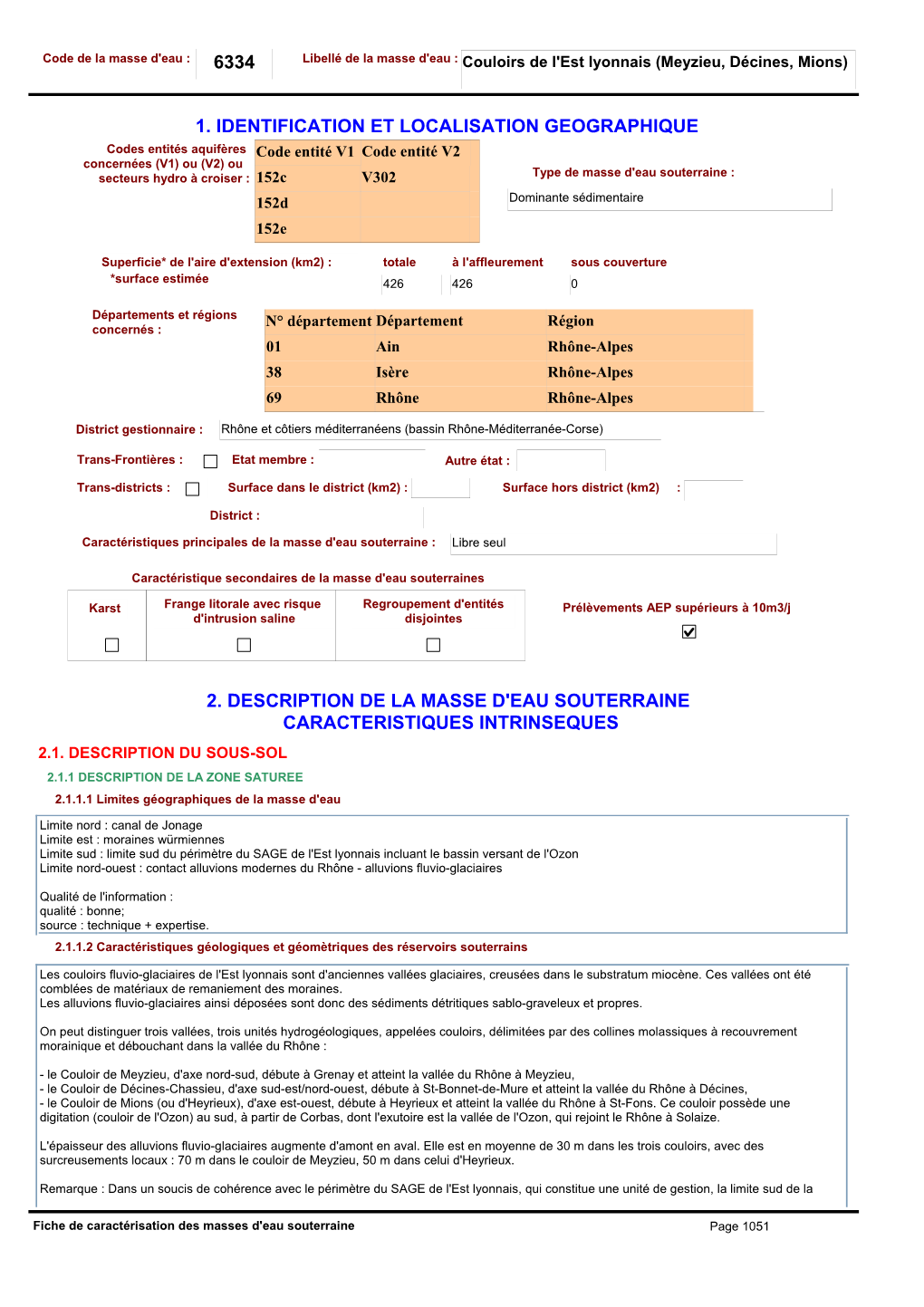 6334 1. Identification Et Localisation Geographique