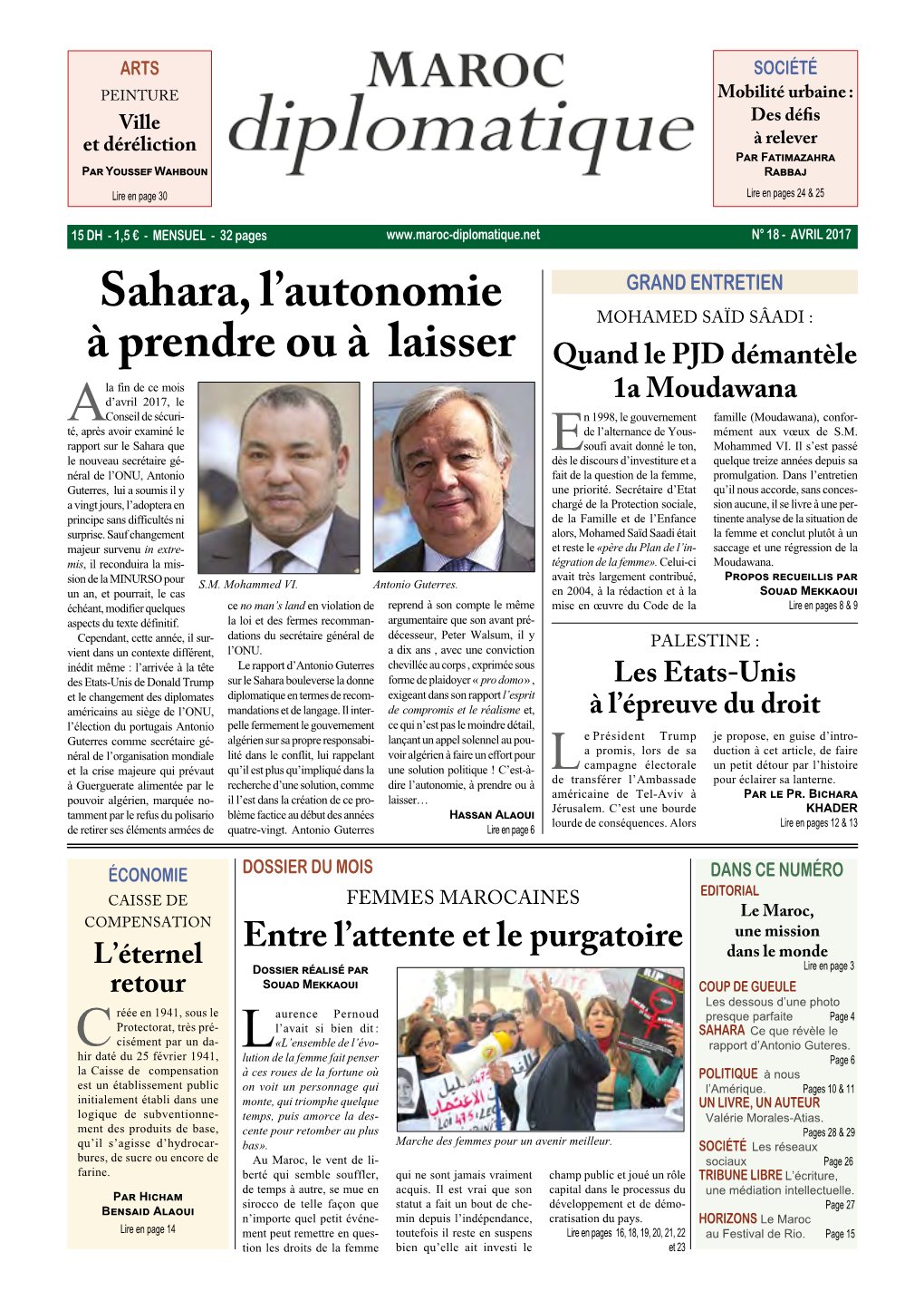 Sahara, L'autonomie À Prendre Ou À Laisser