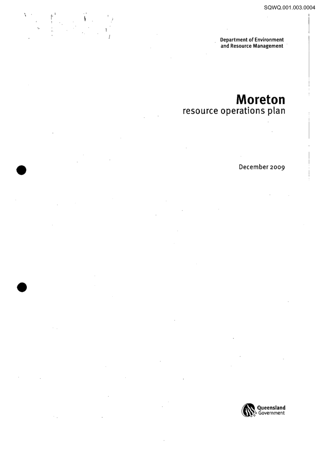 Moreton Resource Operations Plan