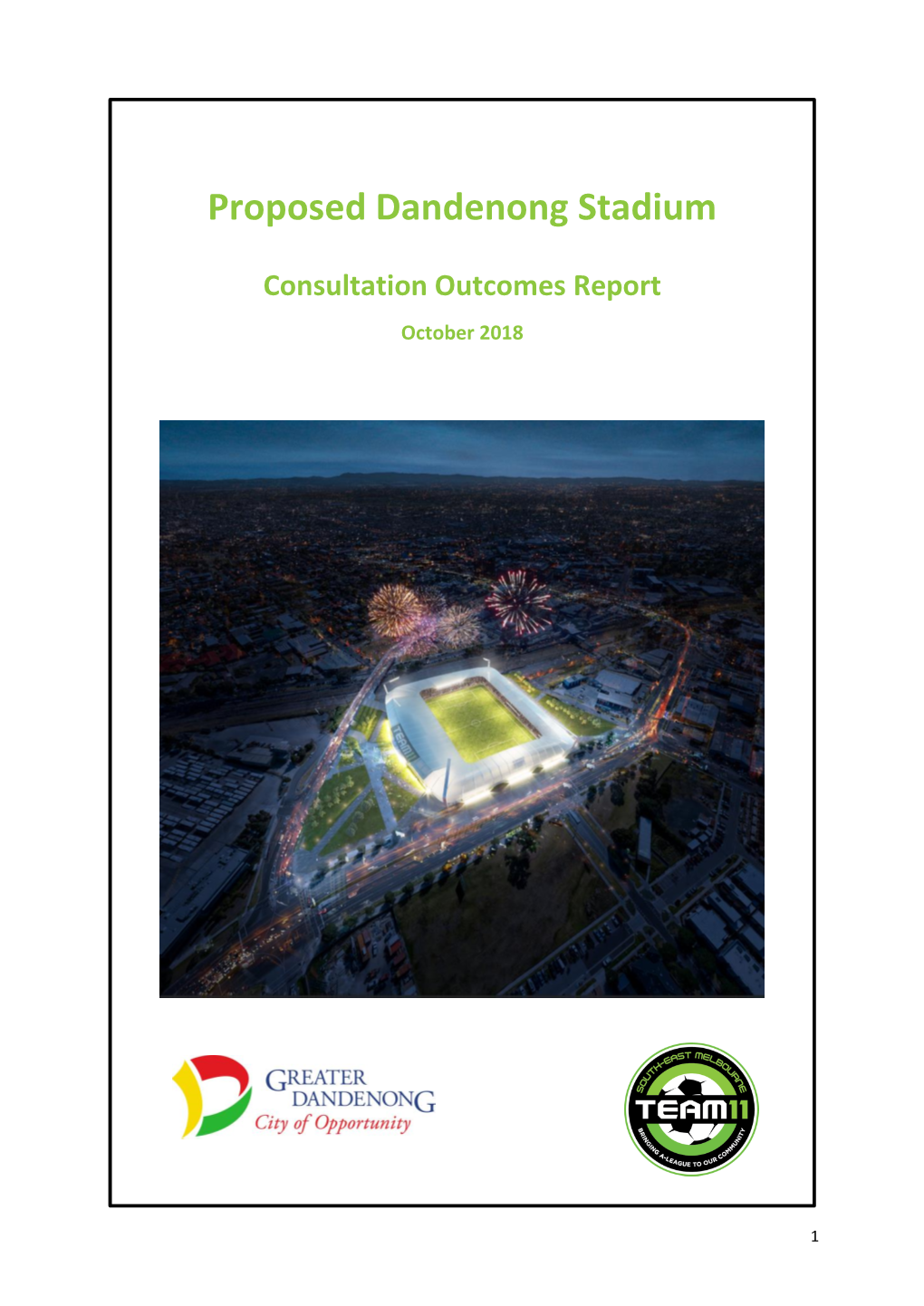 Proposed Dandenong Stadium