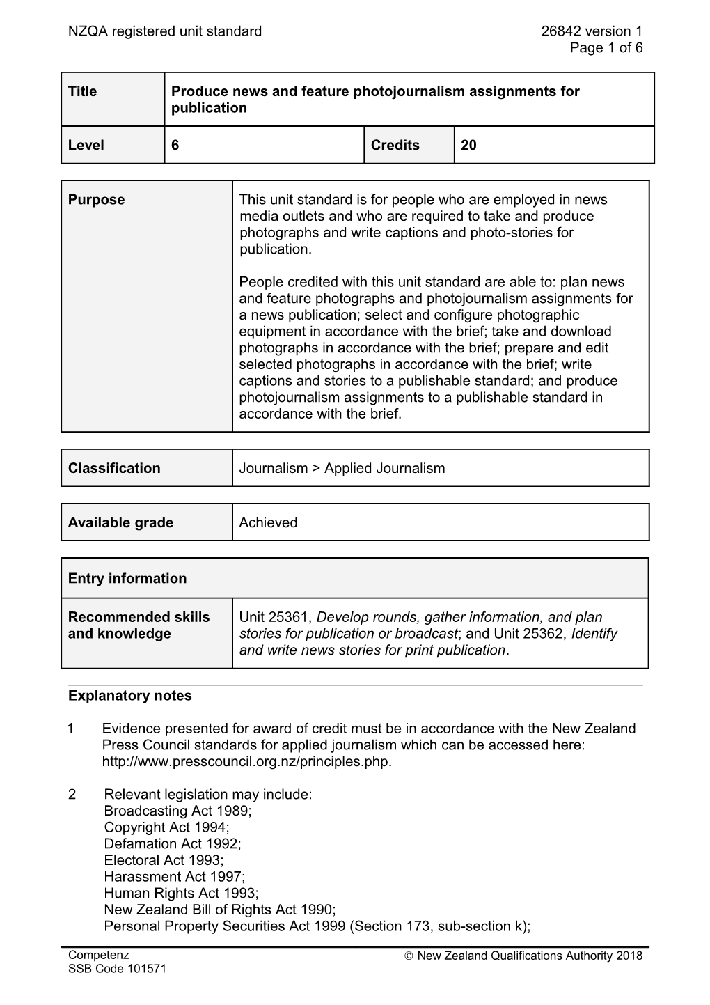 26842 Produce News and Feature Photojournalism Assignments for Publication