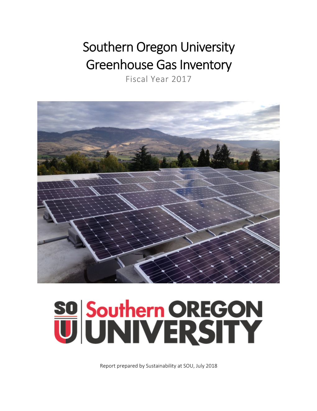 SOU 2017 Greenhouse Gas Inventory Report
