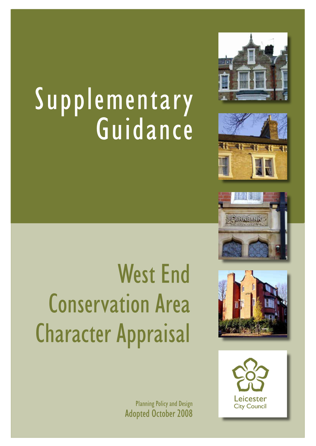 West End Conservation Area Character Appraisal