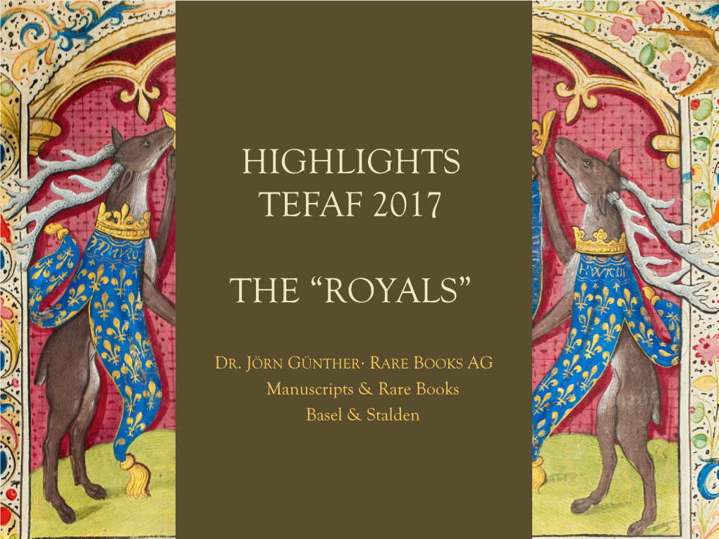 Spotlights Royal TEFAF 2017 Highlights
