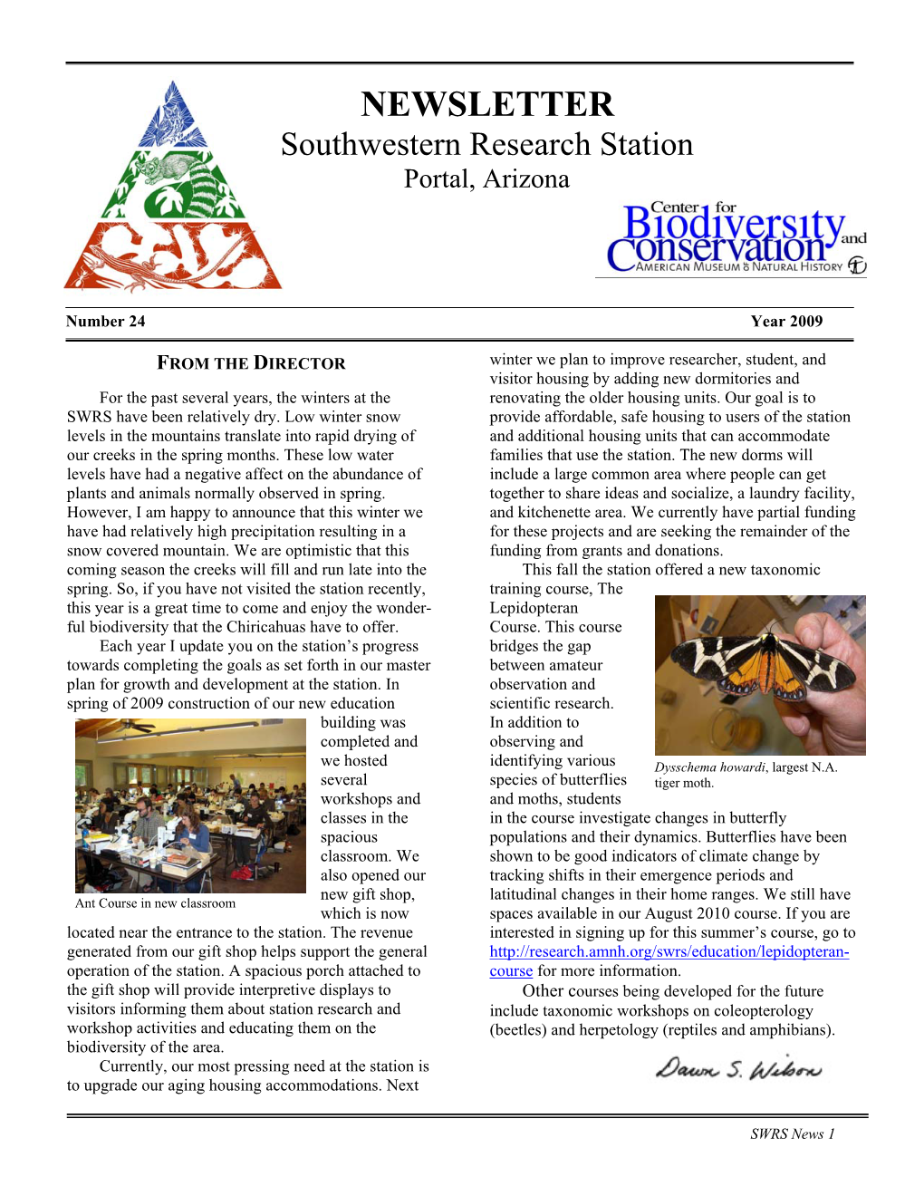 SWRS 2009 Newsletter