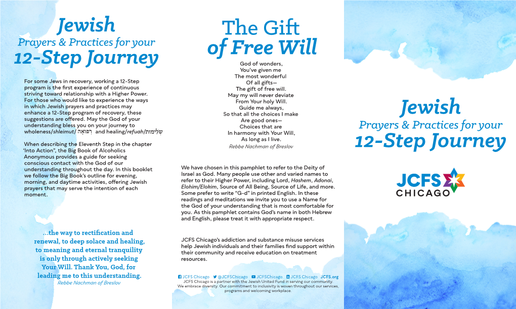 The Gift of Free Will Jewish 12-Step Journey