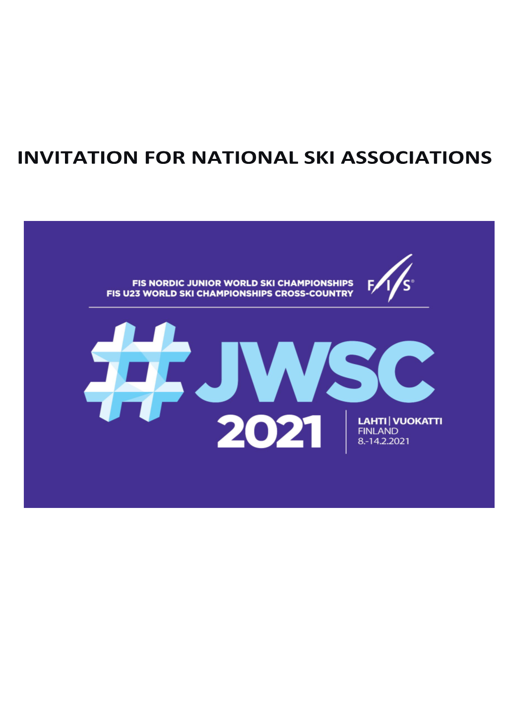 Invitation for National Ski Associations