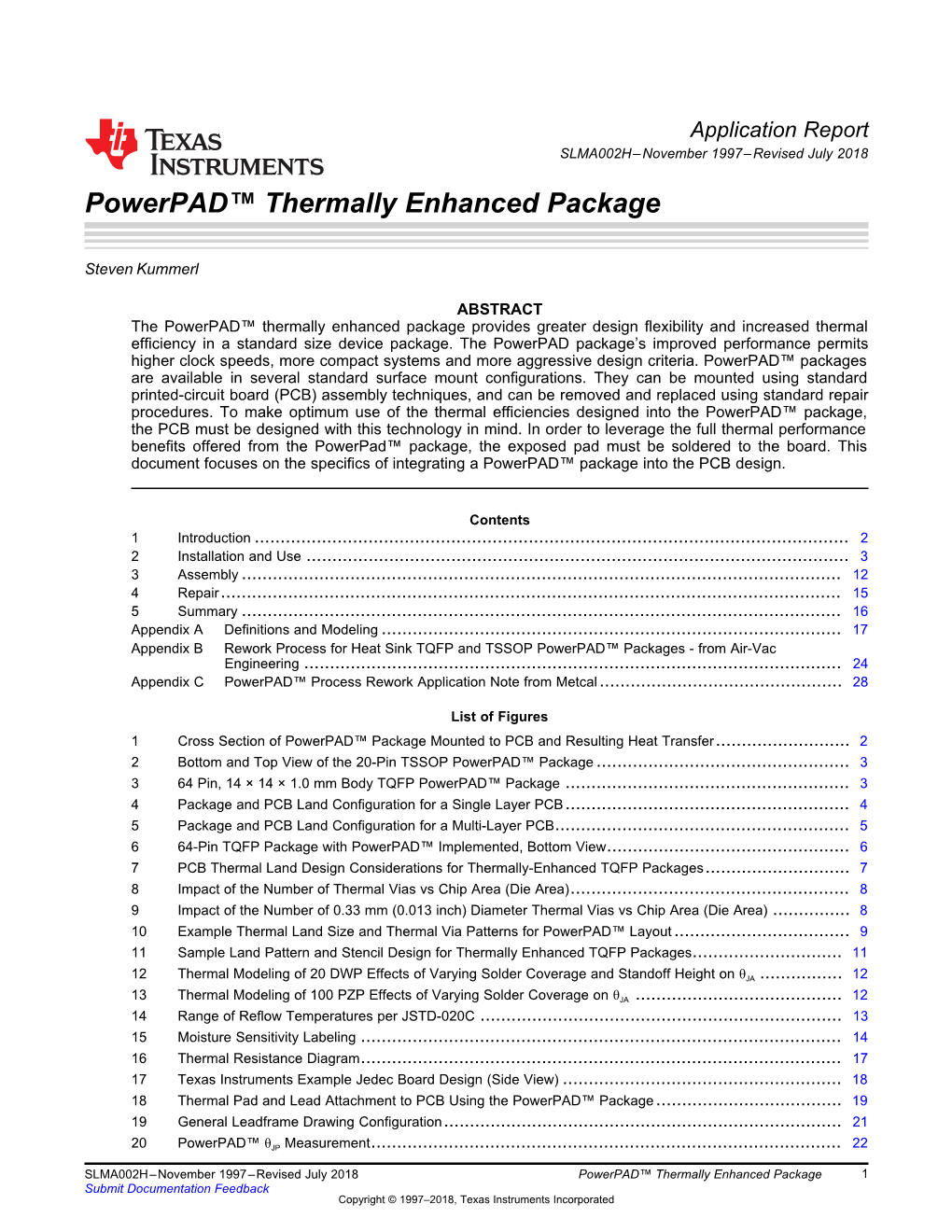 Powerpad™ Thermally Enhanced Package