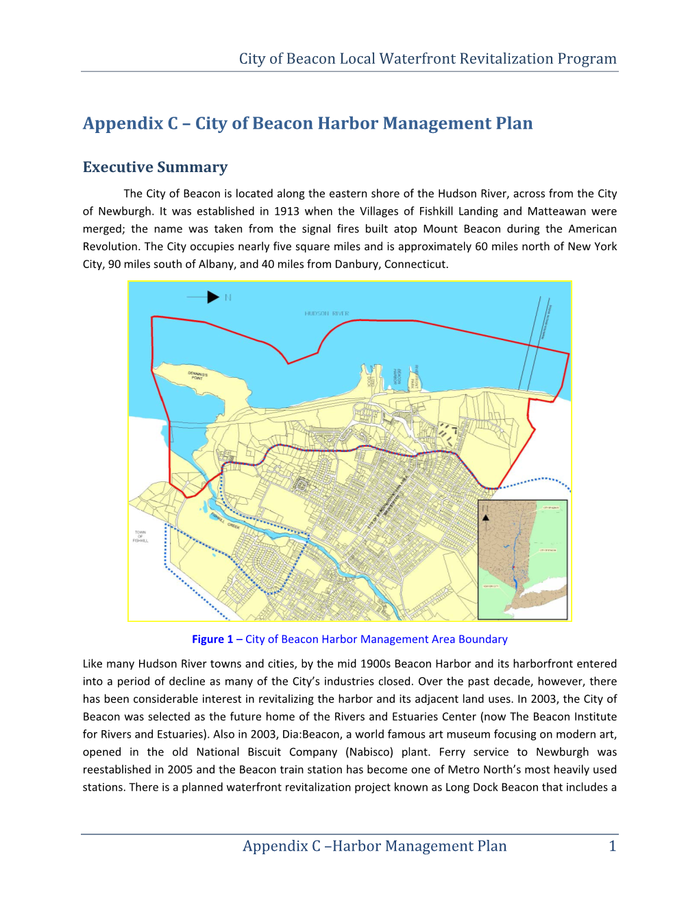 City of Beacon Harbor Management Plan