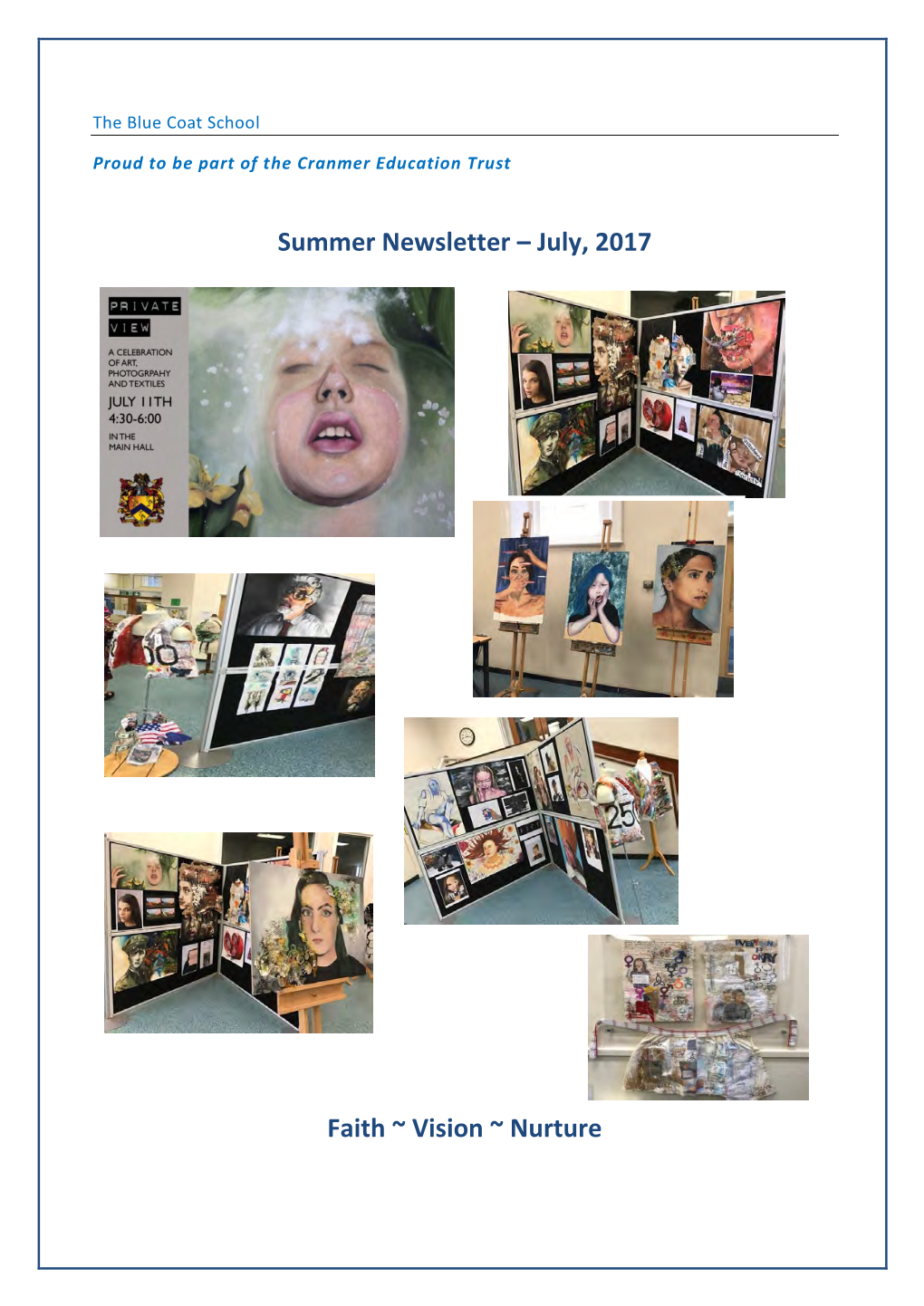 Summer Newsletter – July, 2017