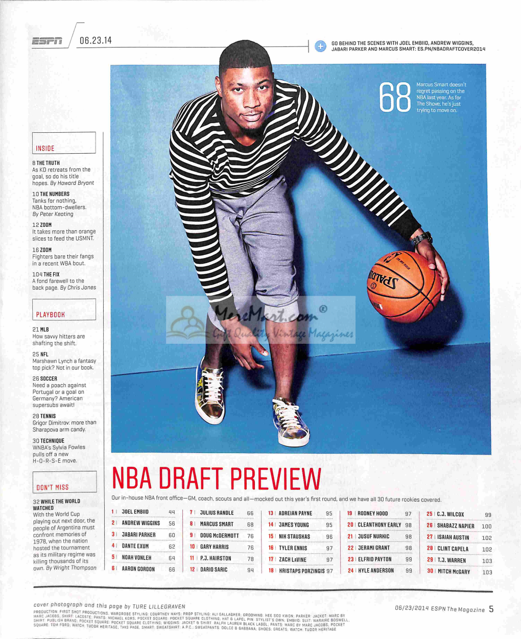 ESPN June 23 2014 Table of Contents