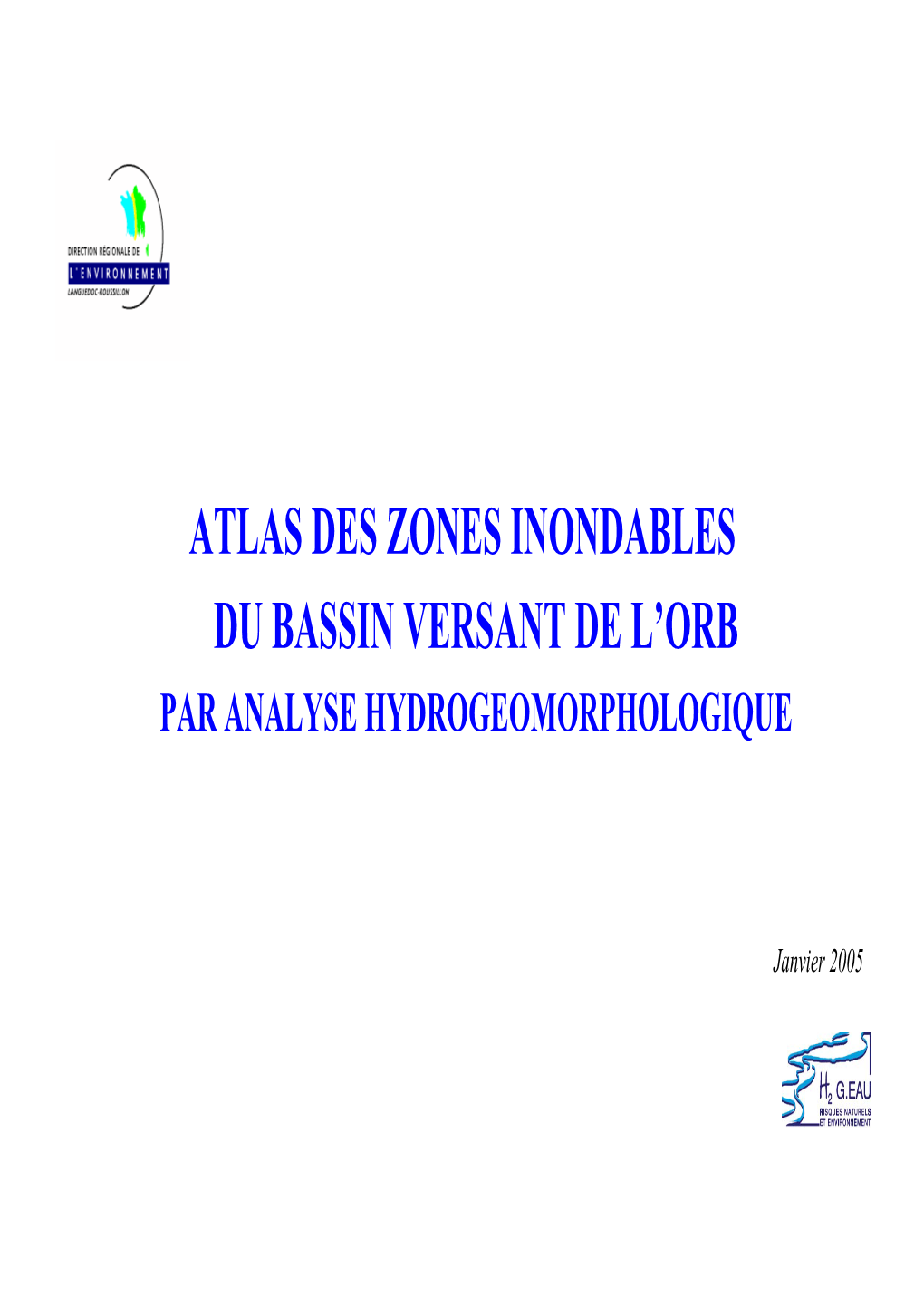 Atlas Des Zones Inondables Du Bassin Versant De L'orb