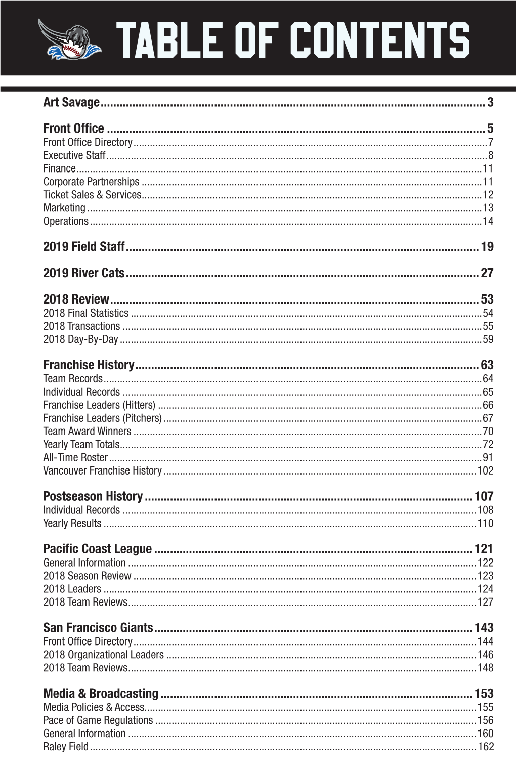 Table of Contents