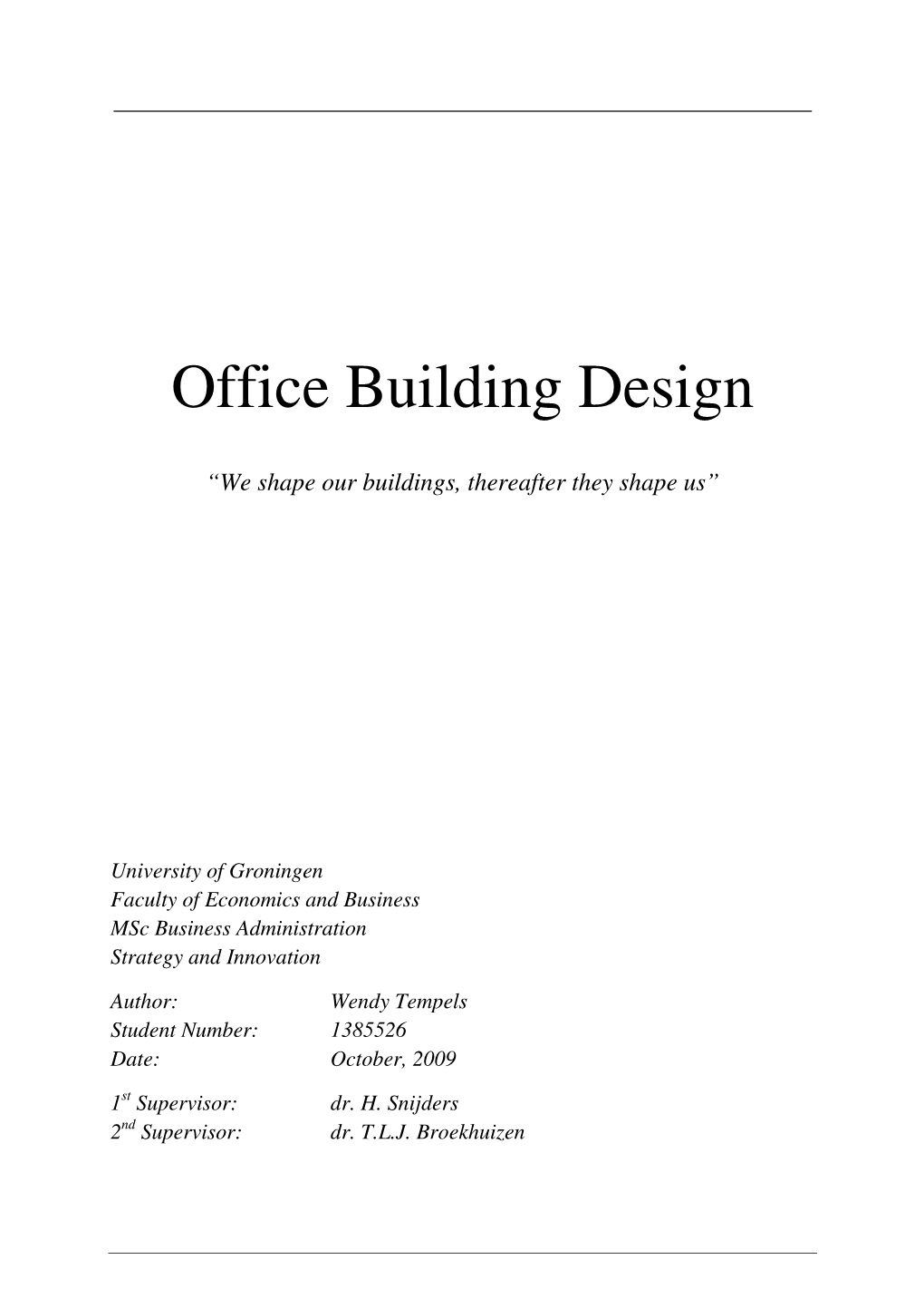 Office Building Design