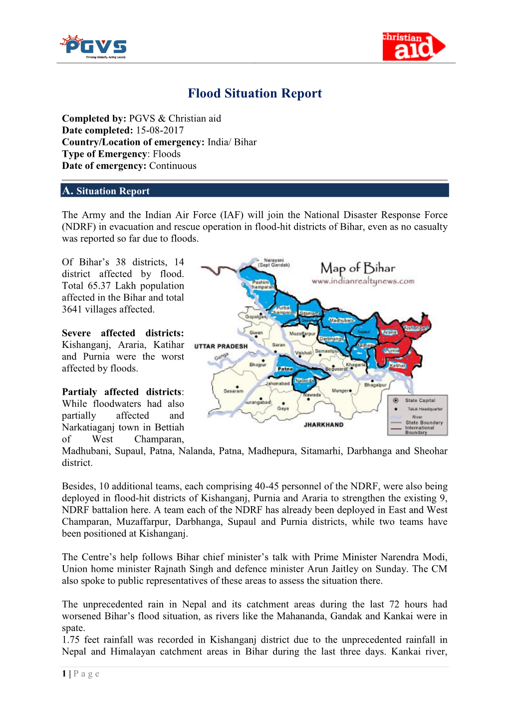 Flood Situation Report