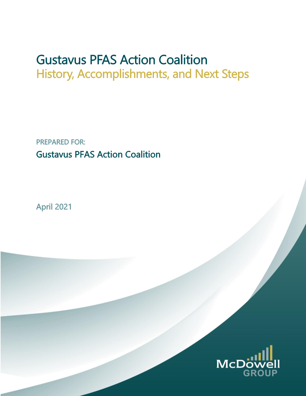 Gustavus PFAS Action Coalition History, Accomplishments, and Next Steps