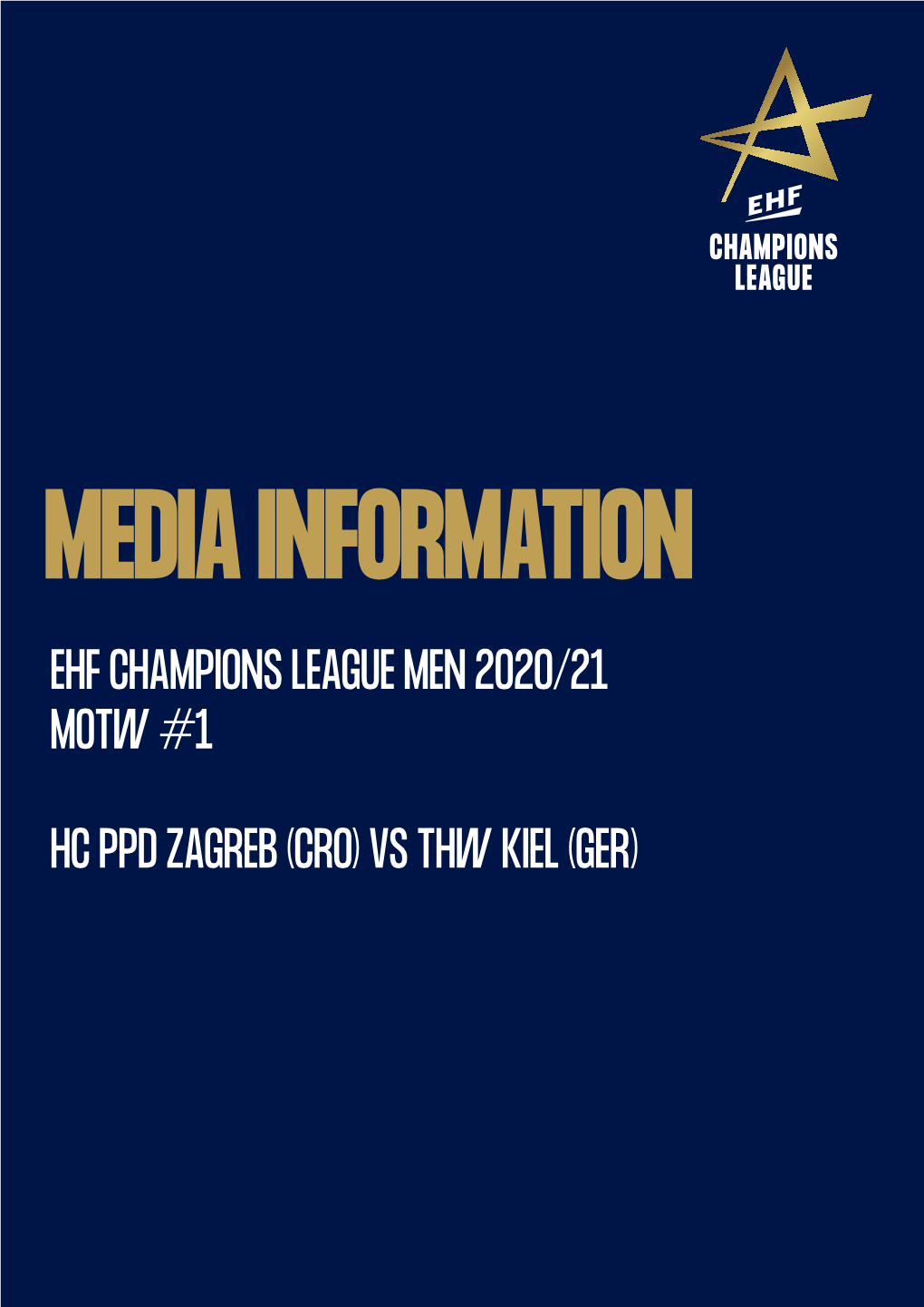 Ehf Champions League Men 2020/21 Motw #1 Hc Ppd