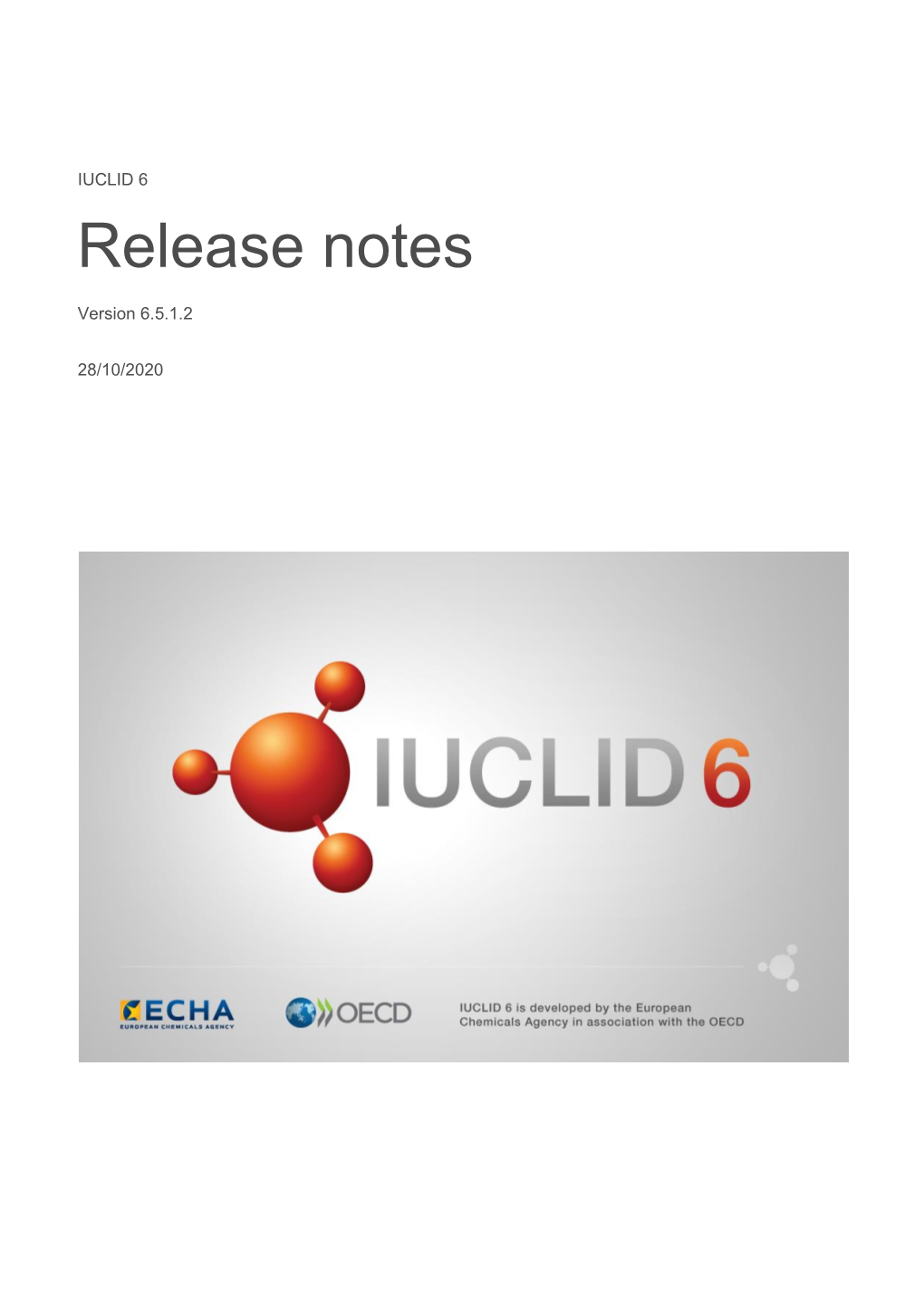 Release Notes for IUCLID 6 V3.1