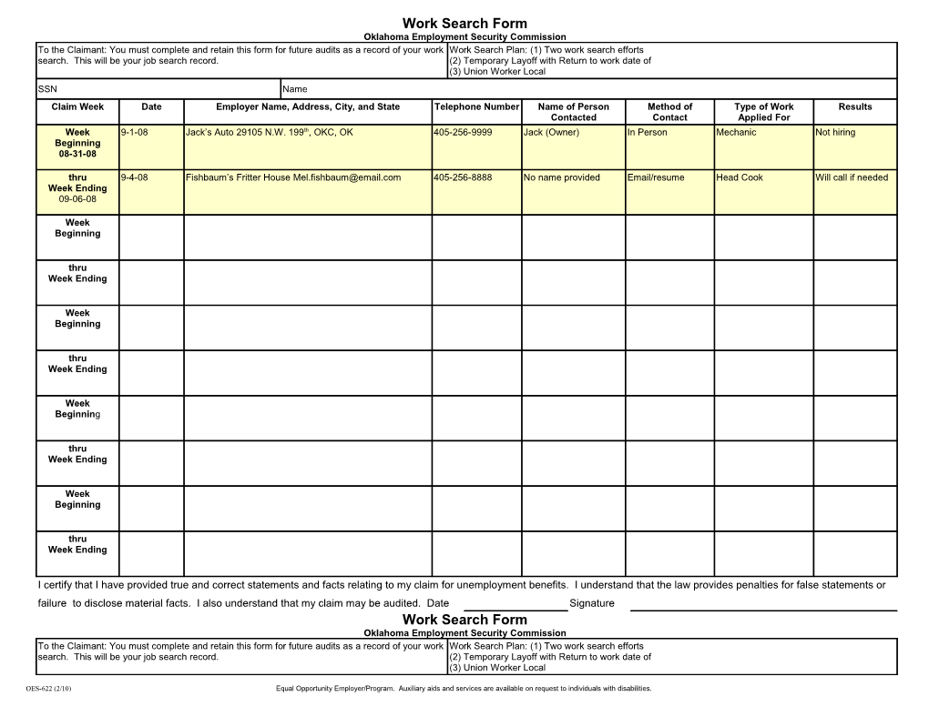 Oklahoma Employment Security Commission