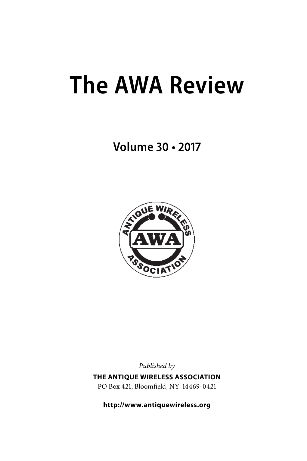 The AWA Review