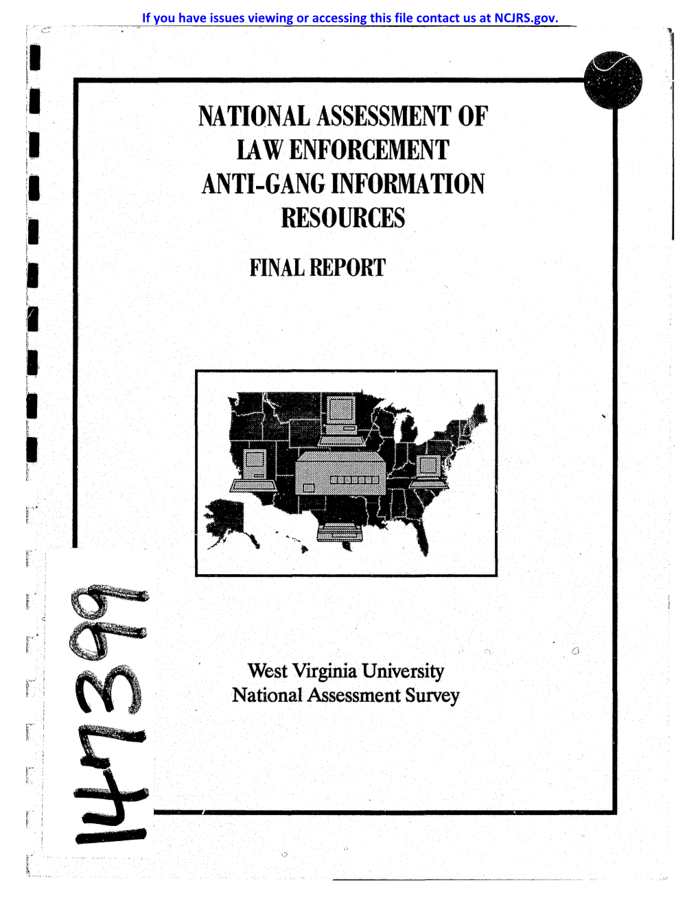 National Assessment of Ia W Enforcement Anti-Gang Information Resources