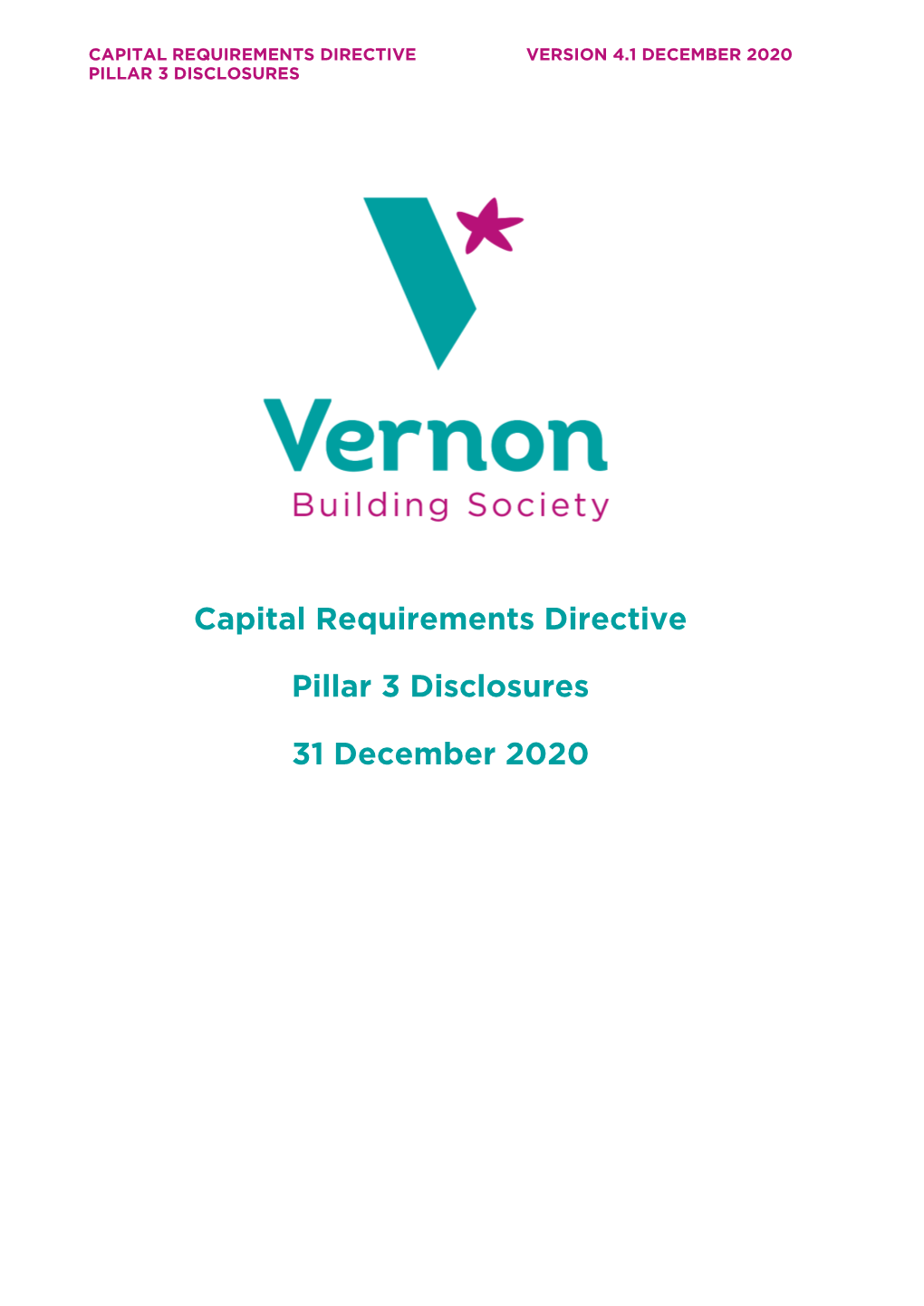 Capital Requirements Directive Pillar 3 Disclosures 31 December 2020