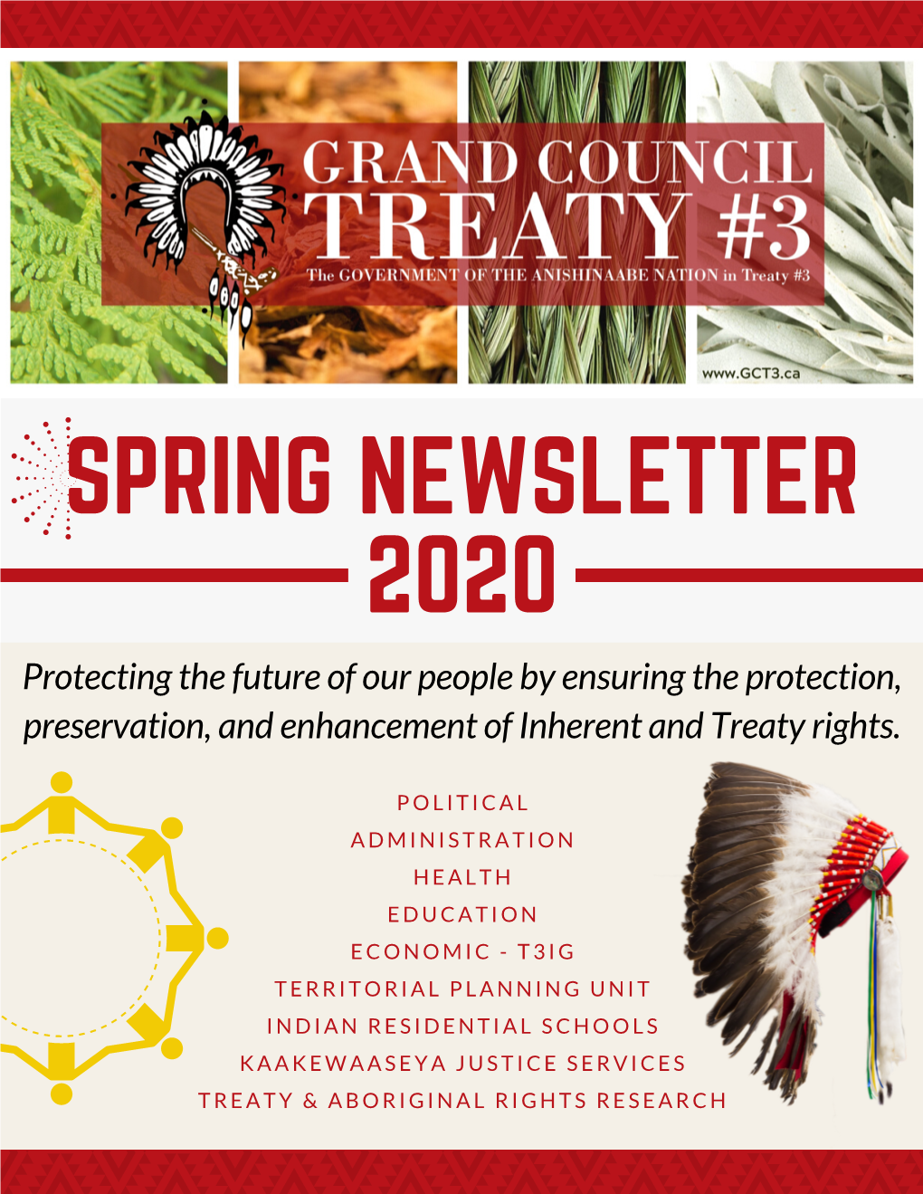SPRING NEWSLETTER 2020 Protecting the Future of Our People by Ensuring the Protection, Preservation, and Enhancement of Inherent and Treaty Rights